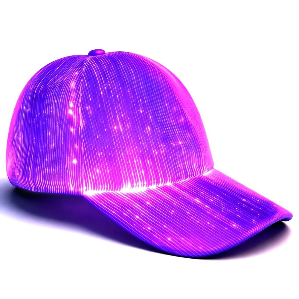 7957 LED Hat Light Up Baseball Cap - USB Rechargeable Glow in The Dark